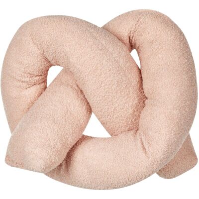 Beliani Pink Teddy Fabric Cushion - Cushion Beliani Pink Teddy Fabric Cushion - Cushion