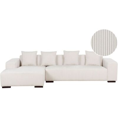 Beliani LUNGO Corner Sofa Off-White - Corner Sofa Beliani LUNGO Corner Sofa Off-White - Corner Sofa
