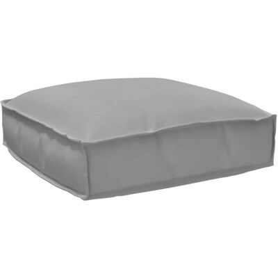 vidaXL Grey Polyester Outdoor Cushion - Square, Removable Cover vidaXL Grey Polyester Outdoor Cushion - Square, Removable Cover
