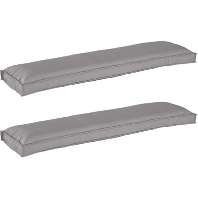 Vidaxl Outdoor Cushion - Polyester Waterproof Gray - Cushion Vidaxl Outdoor Cushion - Polyester Waterproof Gray - Cushion