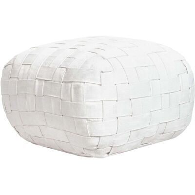 Beliani Bodla Square Handmade Faux Leather Garden Pouf - Pouf Beliani Bodla Square Handmade Faux Leather Garden Pouf - Pouf