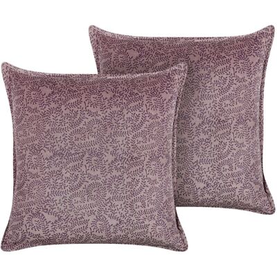 Beliani Velvet Floral Cushions - Decor Accessories Beliani Velvet Floral Cushions - Decor Accessories