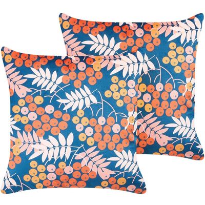 Beliani Velvet Cushion Set - 45x45cm - Multicolour - Modern & Traditional Beliani Velvet Cushion Set - 45x45cm - Multicolour - Modern & Traditional