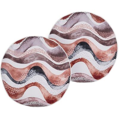 Beliani Garden Cushions Set - 2 Water-Resistant Polyester 40cm Modern Outdoor Beliani Garden Cushions Set - 2 Water-Resistant Polyester 40cm Modern Outdoor