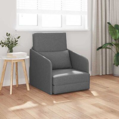 Vidaxl Dark Gray 2-in-1 Sofa Bed - Living Room Furniture Vidaxl Dark Gray 2-in-1 Sofa Bed - Living Room Furniture