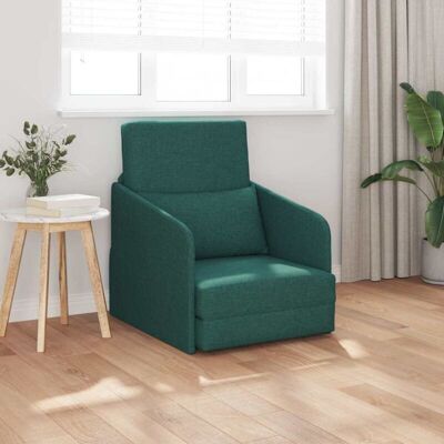 Vidaxl Dark Green 2-in-1 Sofa Bed - Sofa Bed Vidaxl Dark Green 2-in-1 Sofa Bed - Sofa Bed