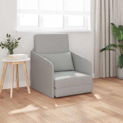 VidaXl Gray 2-in-1 Sofa Bed - Sofa Bed VidaXl Gray 2-in-1 Sofa Bed - Sofa Bed