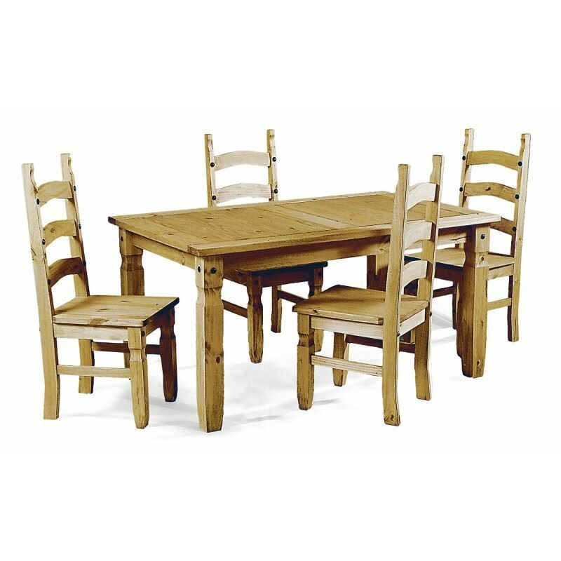 MERCERS FURNITURE Corona 4'0' Dining Table & 4 Chairs
