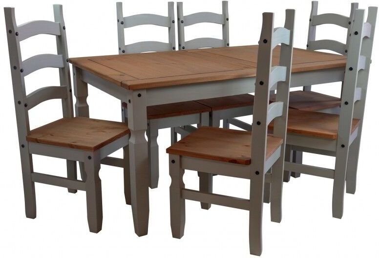 Mercers Furniture - Corona Grey Wax 5'0' Dining Table & 4 Chairs