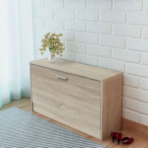 10 Pair Shoe Storage Bench by Ebern Designs - Brown