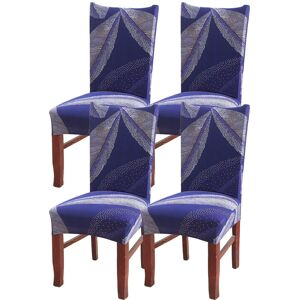 PESCE 4pcs Elastic dining chair cover, simple modern household stool cover style2