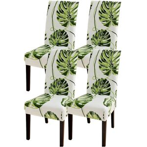 PESCE 4pcs Elastic dining chair cover, simple modern household stool cover style3