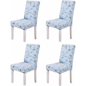 LANGRAY 4PCS Stretch Removable Washable Dining Room Chair Protector Slipcovers/Home Decor Dining Room Seat Cover Multiple Styles 6