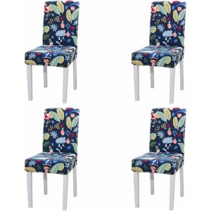 LANGRAY 4PCS Stretch Removable Washable Dining Room Chair Protector Slipcovers/Home Decor Dining Room Seat Cover Multiple Styles 9