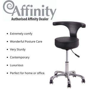 Stool Affinity Curved Back Swivel Stool