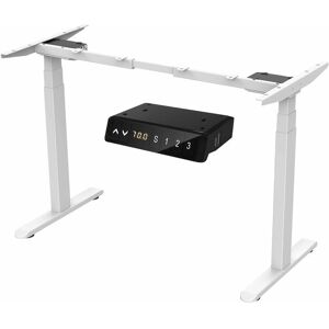 Aimezo - Electric Standing Desk Frame Height Adjustable 64 cm to 129 cm, Dual Motor Sit Stand Desk Legs with Memory Pannel Collision Protection(3