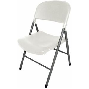 NETFURNITURE Alex Foldaway Steel Chair Indoor Or Outdoor Use White Steel - White