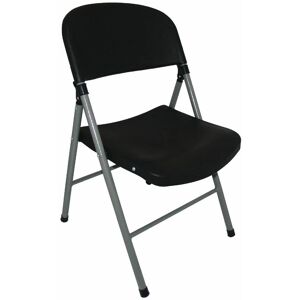 NETFURNITURE Alex Foldaway Steel Chair Indoor Or Outdoor Use Black Steel - Black