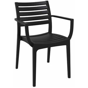 NETFURNITURE Ariel Outdoor Garden Chair Black Polypropylene - Black