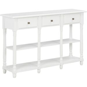 AUGUSTGROVE Bauer Console Table by August Grove - White