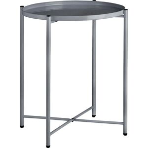 Tectake - Bedside table Chester - lamp table, side table, small side table - dark grey - dark grey