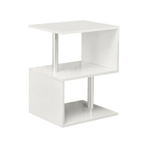 Clipop - Bedside Table, s Shape End Side Table, Nightstand Living Room Bedroom Furniture