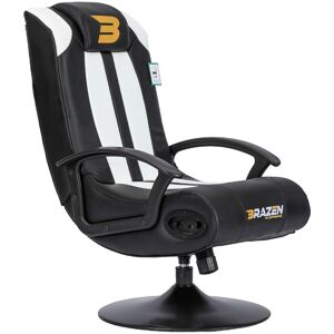 Brazen Gaming Chairs - BraZen Stag 2.1 Bluetooth Surround Sound Gaming Chair - White