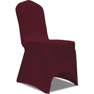 Berkfield Home - Chair Cover Stretch Burgundy 6 pcs