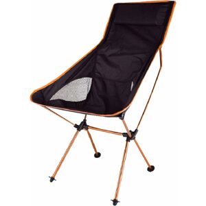 Folding Camping Chair Foldable Beach Seat Portable Fishing Chair Lightweight Garden Chair with Carry Bag for Hiking Picnic-Orange Denuotop