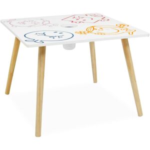 SWEEEK Table with pencil cup for children in the Mr. Men & Little Miss collection - White