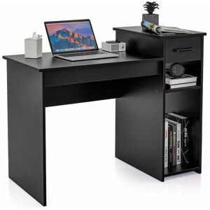 Costway - Computer Desk with Drawer & cpu Stand Laptop pc Desk Compact Study Desk