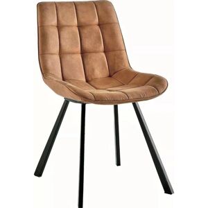 VERTYFURNITURE Contemporary Design Dining Chairs in Light Brown Colour - Set of 2 - Brown