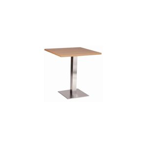 NETFURNITURE Daniella Square Table Base Square Laminate Table Top Brushed Large Dining Beech 800 x 800mm Square - Brushed