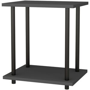 Decorotika - Bristol Side Table Coffee Table for Living Room and Office - Black and Anthracite - Black and Anthracite