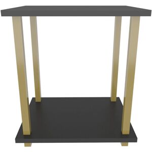 DECOROTIKA Gurnee Side Table End Table Coffee Table Bedside Table For Living Room Lounge Foyer Hallway Bedroom - Gold And Anthracite - Gold and Anthracite