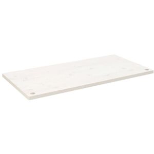 Desk Top White 100x50x2.5 cm Solid Wood Pine Vidaxl White
