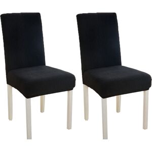 PESCE Dining Chair Covers Stretch Chair Covers Chair Slipcover Chair Covers for Dining Room Set of 2 black m