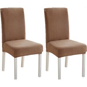 PESCE Dining Chair Covers Stretch Chair Covers Chair Slipcover Chair Covers for Dining Room Set of 2 coffee m