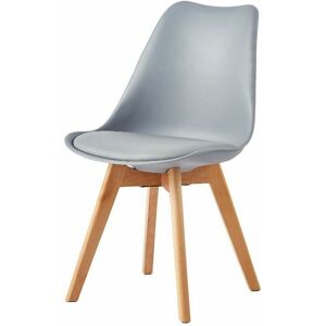 Mcc Direct - Dining Chairs Designer Side Chairs Wooden Legs Office Home Commercial eva grey 1