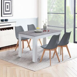 CLIPOP Dining Table, 120x80x75cm Kitchen Dining Room Furniture