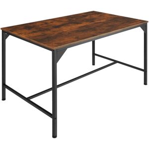 Tectake - Dining table Belfast - side table, kitchen table, coffee table - Industrial wood dark, rustic - Industrial wood dark, rustic