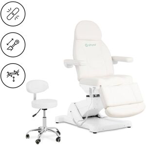 PHYSA Electric Beauty Bed with Rolling Stool - 350 w - je 150 kg - pistachio / white Massage bed Massage chair