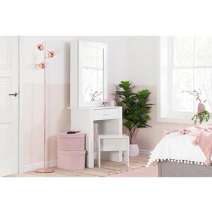 BIRLEA Evelyn 1 Drawer Sliding Mirror Dressing Table