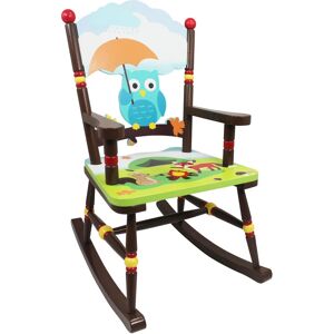 TEAMSON KIDS Fantasy Fields Childrens Enchanted Woodland Kids Wooden Rocking Chair TD-11738A - Blue/Green