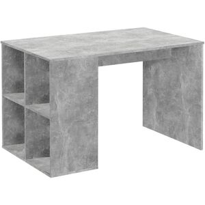 Berkfield Home - fmd Desk with Side Shelves 117x73x75 cm Concrete