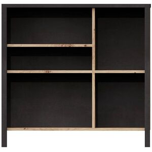 BERKFIELD HOME Fmd Dresser with 5 Open Compartments Artisan Oak Steel Dark