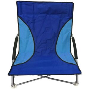 NALU Folding Beach Camping Fishing Chair Garden Chair Low Seat Blue