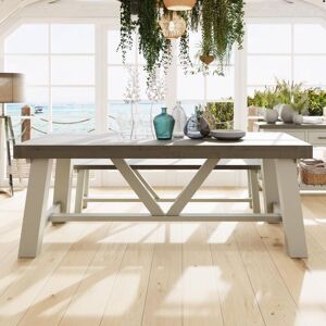 Dining Table Large 200cm Reclaimed Pine - Truffle Oak - Fwstyle