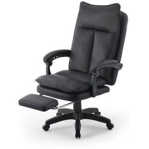 Clipop - Gaming Chair, High-back Racing Chair, Ergonomic Office Chair with Foldable Pedal,Black