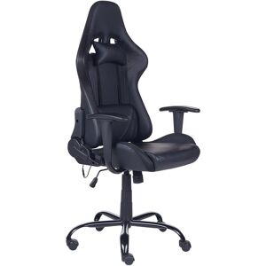 Beliani - Gaming Office Chair Ergonomic Gas Lift Black with led Lights Gleam - Black